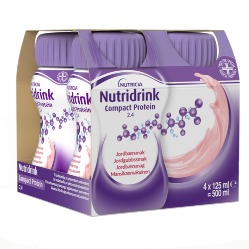 Nutridrink Compact Protein Mansikka (24x125 ml)