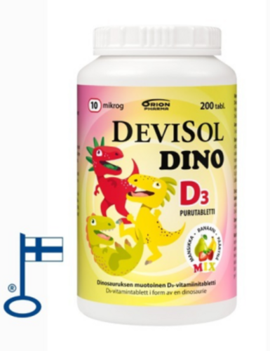 DeviSol Dino Mix 10 mikrog. (200 purutabl)