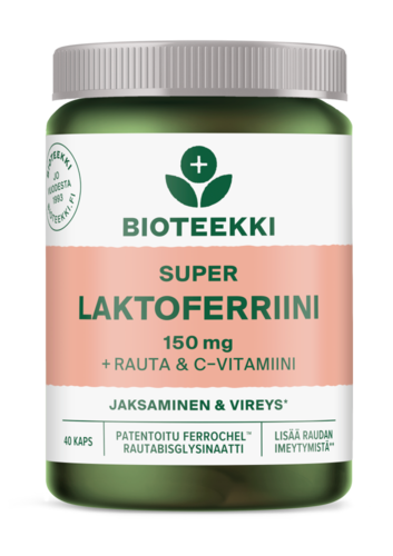 Super Laktoferriini+Rauta & C-vitamiini (40 kaps)