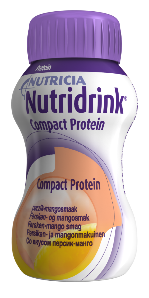 Nutridrink Compact Protein Persikka-mango (72x125 ml)