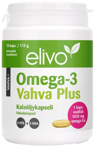 Elivo Omega-3 Vahva Plus (70 kaps)
