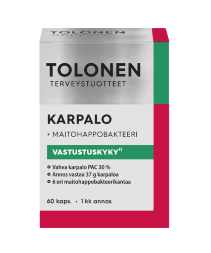 Tolonen Karpalo-Maitohappobakteeri (60 kaps)