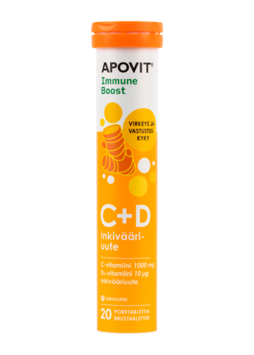 Apovit C+D-vitamiinipore Inkivääri (20 tabl)
